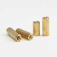thumbnail image 3 of M2 Copper Pillar Thread Brass Round Standoff Knurling Spacer Screw Female Female Printed Circuit Board PCB Motherboard Stand Off, 3 of 4