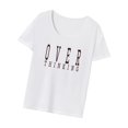 thumbnail image 1 of Camiseta de mujer con cuello redondo, trajes sencillos, camiseta de manga corta para viajes de oficina, regalo del día de San Valentín M, 1 of 8