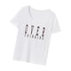 thumbnail image 1 of Camiseta de cuello redondo para mujer, traje sencillo, camiseta de manga corta para viajes de oficina, regalo del día de San Valentín M, 1 of 8