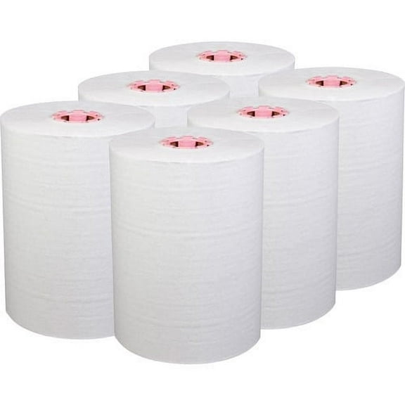 Scott Control Slimroll Towels Roll, 8" x 580 ft, White/Pink Core, Traditional Business,6/CT -KCC47032