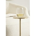 thumbnail image 4 of Kate and Laurel Hersi Decorative Modern Pedestal Drink Table, 7 x 7 x 20, Gold, Cast Aluminum Mini Table with Teardrop Base for Use as Small Plant Stand or Living Room Martini Table, 4 of 9