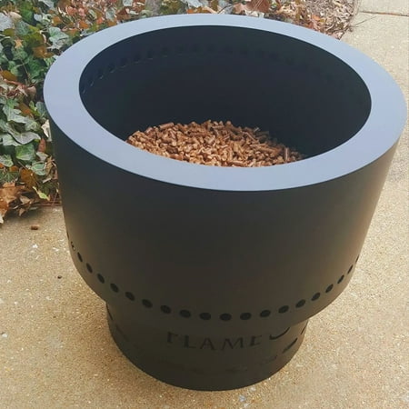 Flame Genie - Inferno Wood Pellet Fire Pit - Black
