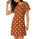 thumbnail image 2 of Balery 60s and 70s Aesthetic Camisón de manga corta con cuello redondo para mujer, cómodo y elegante., 2 of 6