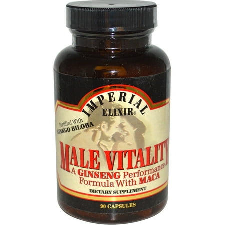 Imperial Elixir  Male Vitality  A Ginseng Performance Formula with Maca  90
