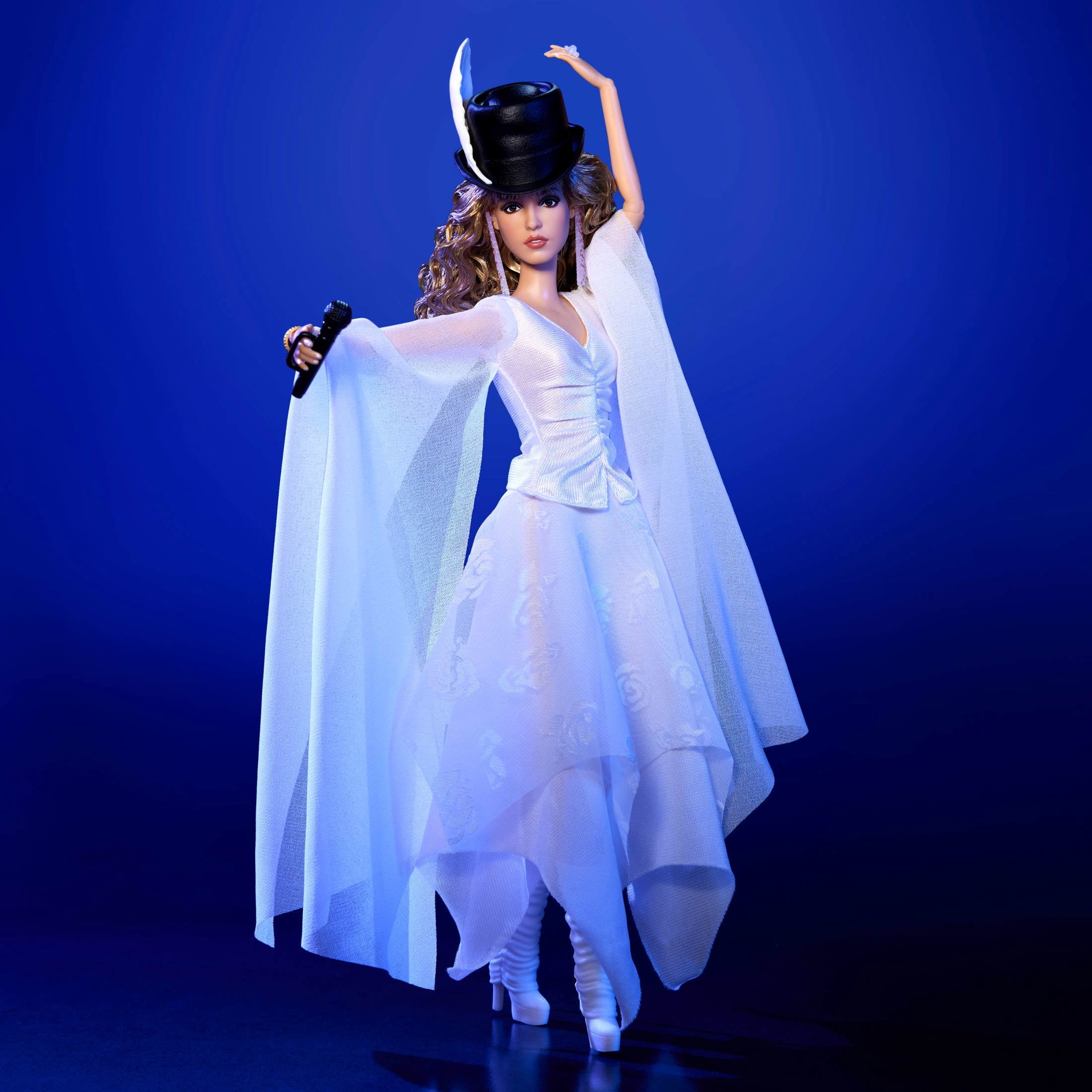 Barbie Signature Stevie Nicks Bella Donna Collector Doll with Flowing White Dress & Accessories
