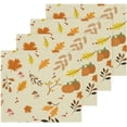 thumbnail image 2 of SKYSONIC Autumn Maple Leaf Cotton Washcloths Set of 6, Highly Absorbent Soft Fingertip Towel for Bathroom, Gym, Hotel and Spa, 12 x 12 Inch, 2 of 7