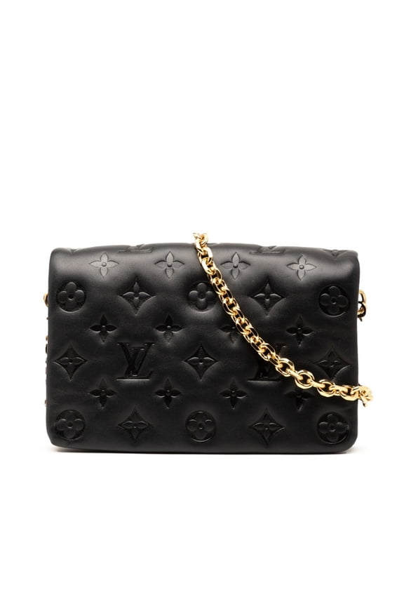 Pre-Owned Louis Vuitton Monogram Embossed Pochette Coussin Chain Shoulder Bag M82116... (Good)