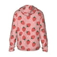 thumbnail image 3 of Balery Strawberries Men's Women's UPF 50+ Sun Protection Lightweight Hoodie Performance Long Sleeve Shirt for Fishing Running-XX-Large, 3 of 9