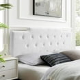 thumbnail image 7 of MOD-6184-WHI Juliet Tufted Twin Performance Velvet Headboard, 7 of 7