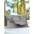 thumbnail image 6 of Outdoor Pillows Waterproof, Grey Ombre Marble Bedding Throw Pillows with Insert for Couch Sofa Bed, Gray Marble Crack Abstract Modern 12x20 Inch Pillowcases Decorative Camping Patio Pillow Set of 1, 6 of 8