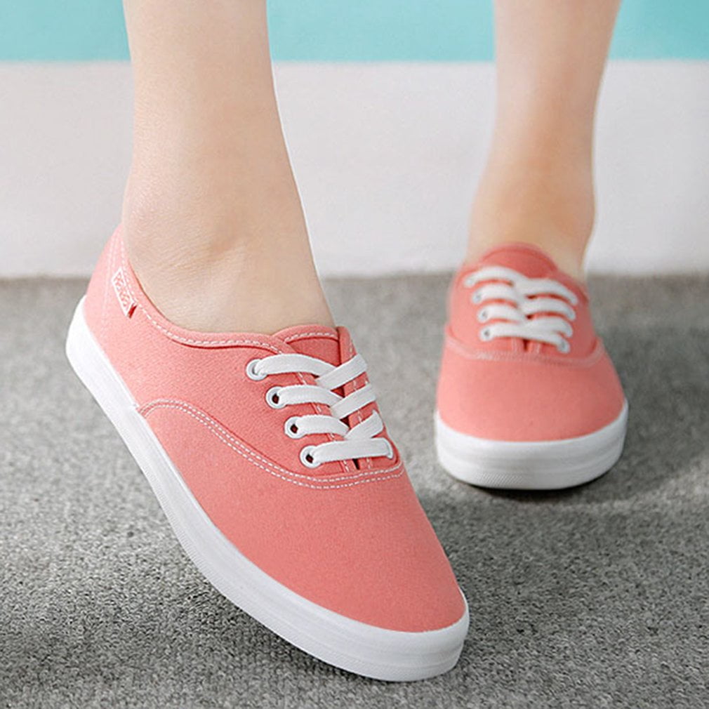 Women Canvas Shoes RenBen 3266 Breathable Young Girls Pure Solid Color ...