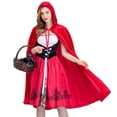 thumbnail image 5 of Disfraz de Caperucita Roja para Halloween, disfraz de Navidad para adultos, disfraz de cosplay, disfraz de cosplay, 5 of 5