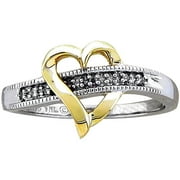 Diamond Accent Heart Promise Ring In 10k