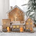 thumbnail image 2 of Decoración navideña de madera para casa pequeña, casa de madera nórdica ins, decoración navideña para árbol de Navidad, 2 of 4