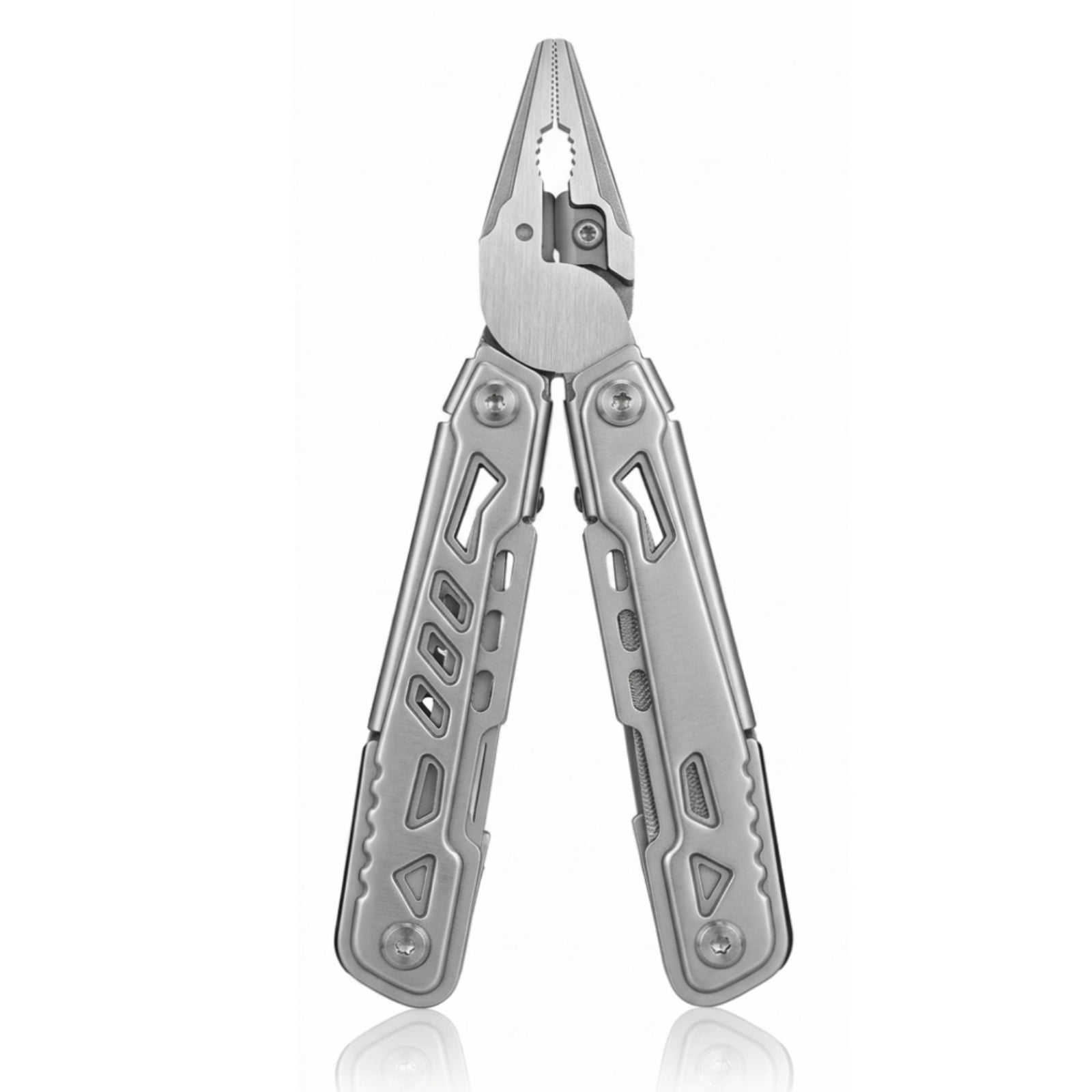 14-in-1 Multitool with Knife -Stainless Steel Multi-Functional EDC Tool  for Men,Ideal Gear with Tools for Camping Hiking,Survival, EDC- Best Gifts for Dad Husband Boyfriend