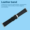 thumbnail image 2 of Leather Watch Band Compatible with iWatch Band 42mm up to 49mm – Black, 2 of 5