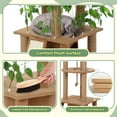 thumbnail image 5 of COZIWOW Cat Tree with Leaves 5-Tier Cat Tower and Cat Condo Scratchers Cat House Indoor Home Decor, Brown, 5 of 20