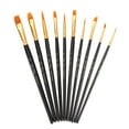thumbnail image 1 of 10 pinceles de pintura para artistas, pelo de nailon, mango de madera, pincel profesional, regalo pa Tomshoo  Cepillo de pintura, 1 of 7