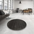 thumbnail image 3 of Ahgly Company Indoor Round Contemporary Charcoal Black Abstract Area Rugs, 6' Round, 3 of 6