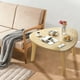 thumbnail image 4 of Mesa triangular curva de madera para sala de estar, mesa de centro triangular curva, mesa de té para balcón, mesa de piso para dormitorio, mesa de alféizar concisa, muebles Anthropologie, decoración d, 4 of 6