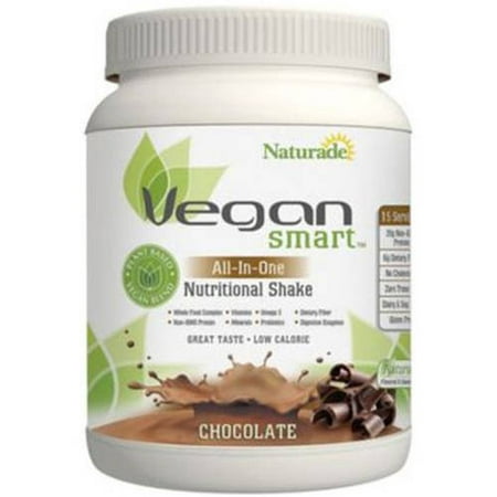 Naturade Vegan Smart Plant Protein Powder, Chocolate, 20g Protein, 1.5 Lb
