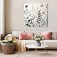 thumbnail image 5 of Vintage Floral Leaves Wall Art Painting on Canvas, Summer Botanical Canvas Art Home Prints Wall Art Framed Modern Artwork for Living Room Bedroom Wall Decor 8x8in, 5 of 9