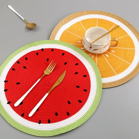 

D-GROEE 2PCS PP Bowl Mat Heat Insulated Placemat Non-Slip Multipurpose Tea Coffee Bowl Cup Coaster for Dining