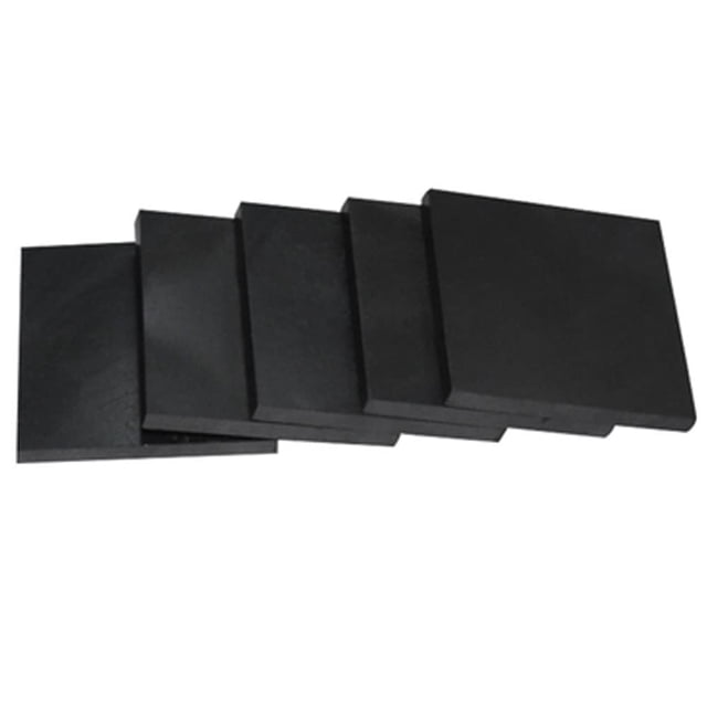 Gamvdout 5PCS High-Purity 99.9% Graphite Block Electrode Rectangle Plate 100x100mm for Metallurgy and Chemical Industry