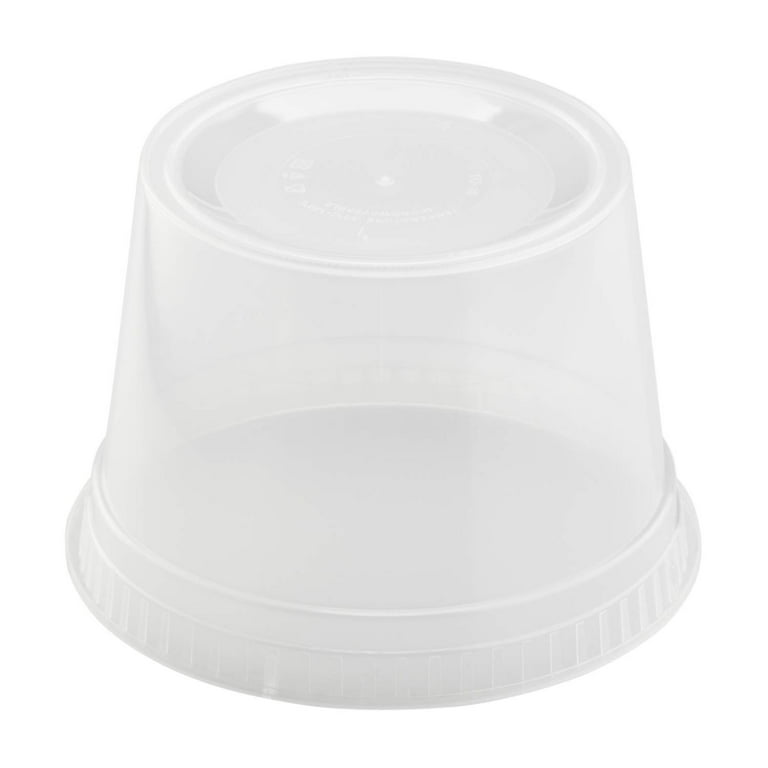 16 oz Clear Plastic Deli Cups - 4 5/8Dia x 3D