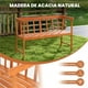 thumbnail image 5 of Banco de Jardín de Madera Acacia Costway para 2 Personas con Respaldo Apoyabrazos 110 x 46 x 72 cm, 5 of 9