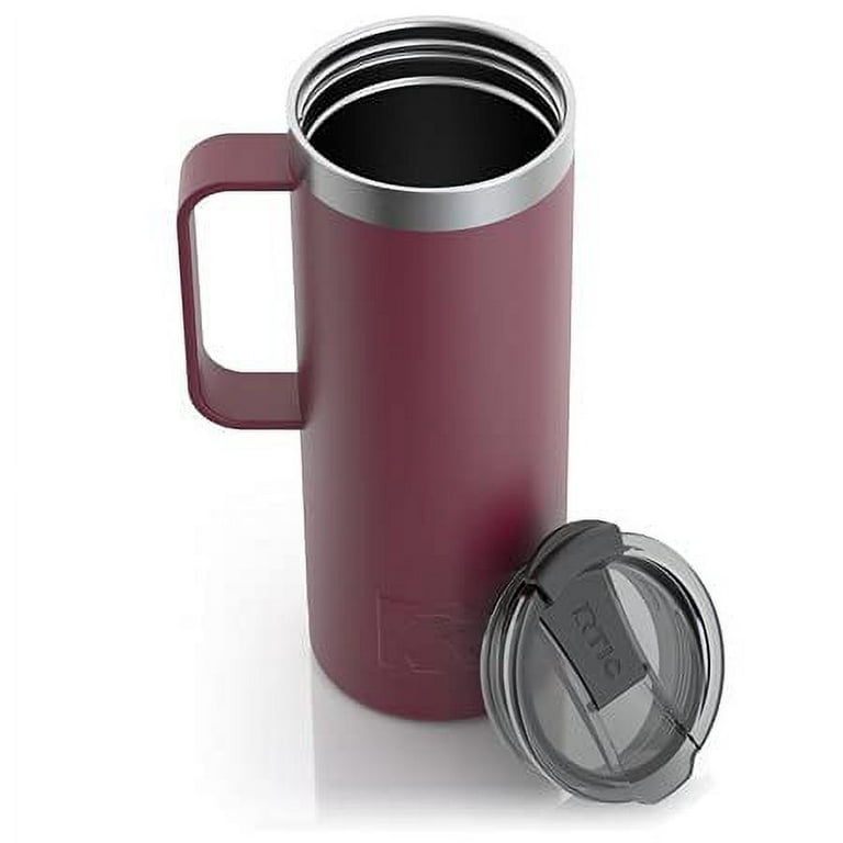 Coffee Mugs with Handle – Stainless Steel Mug with Plastic Outside – Thermal  Insulated Travel Cup To Go – Reusable Coffee Cup For Hot And Cold Drinks –  Available in 4 Colors