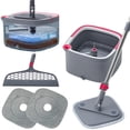 thumbnail image 1 of Heavy Duty Square Spin Mop for Floor Cleaning, Separate Compartment for Clean and Dirty Water, Use Any Cleaning Solution, Self Cleaning, Machine Washable Pads, 1 of 8