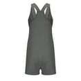thumbnail image 6 of QATAINLAV Women's Romper 2025 Summer Casual Sleeveless Short Jumpsuits Solid Color Tank Tops Athletic Onesies Shorts with Pockets Dark Gray L Ropa de Verano Para Mujer, 6 of 10