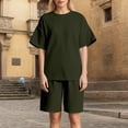 thumbnail image 2 of Short Sets for Women 2 Piece Outfit Short Sleeve T Shirt & Shorts Women Summer Clothes Women Outfits Sets, 2 of 9
