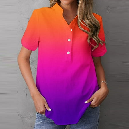 onlyliua Summer Savings Clearance! Wenini Casual Dresses for Women  Women s Elegant V-Neck Casual Loose Tunic Dress Printed Short Sleeve Flowy Dresses Perfect for Graduation Yellow XXL