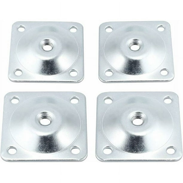 EeaseMX 8 Placas De Montaje Para Patas De Mesa Con Inclinación De 12 Grados Placas De Fijacion Para Patas De Muebles