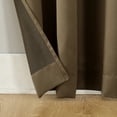 thumbnail image 2 of Sun Zero Madison Room Darkening Grommet Curtain Panel, 54"x54", Mocha, 2 of 3