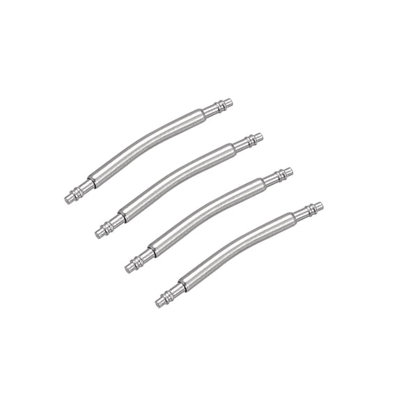 Uxcell 4pack Watch Band Link Pin, Spring Bar Pins 1.5mm Dia 16mm Length, Stainless Steel Double Flanged End Pins
