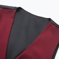 thumbnail image 5 of DLfVUB Slim Fit V Neck Solid Suit Vest for Men Vintage Gentleman Wedding Party Waistcoat Tank Trendy Chain Single Breasted Vests Tops With Pockets Wine M, 5 of 9