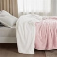 thumbnail image 2 of Fleece Throw Blanket for Couch Pink - Queen (90" x 90"), 2 of 5
