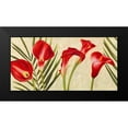 thumbnail image 2 of Thomlinson, Jenny 14x9 Black Modern Framed Museum Art Print Titled - Red Callas, 2 of 5