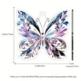 thumbnail image 3 of Butterfly Hanging Ornament, 2D Flat Design With Jewel - Like Accents And Intricate Patterns For Home Decor, Living Room, Bedroom, Office, Party Decoration, 3 of 6