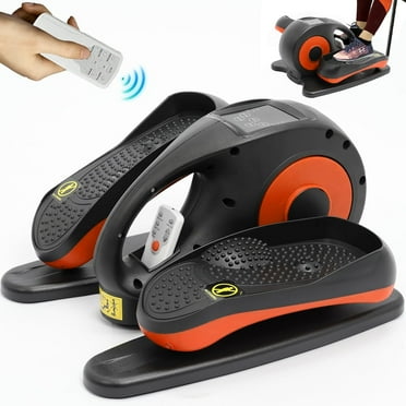 ALSO GO Under Desk Elliptical, Electric Seated Pedal Exerciser, Quiet & Compact Mini Ellipse Leg Exerciser with Display Monitor, Remote Control and Adjustable Speeds, Elliptical Machine for Home
