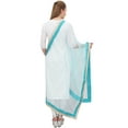 thumbnail image 5 of Phagun Women Ethnic Wrap Hizab Net Dupatta Long Stole Scarf Gift For Her-Turquoise Blue, 5 of 5