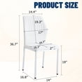 thumbnail image 2 of Synthetic Leather Material - Comfortable Support - Restaurant Use - Easy to Clean, 2 of 7
