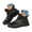 Black, variant on Womens Mens Rain Boots Waterproof Ankle Deck Booties Non Slip Mud Shoes for Garden Outdoor Work Fishing Farming Gardening White 8