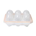 thumbnail image 1 of Estuche portátil para 6 huevos para acampar, a prueba de golpes y fugas, transparente, 1 of 5