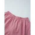thumbnail image 5 of Mom and Daughter Matching Outfits Plaid Ruffle Sleeve Tops and Shorts Set, 5 of 8
