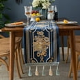 thumbnail image 1 of Table Runner,Tassel Floral Table Runner Floral Table Runner Table Decoration Rapid Response, 1 of 8