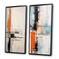 thumbnail image 3 of Designart "Fleeting Patience Minimal Abstract III" Abstract Painting Framed Wall Art Set Of 2 - Modern Blue Framed Wall Art Set Of 2, 3 of 6